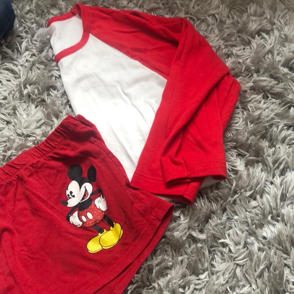 Mickey Mouse shorts & shirt